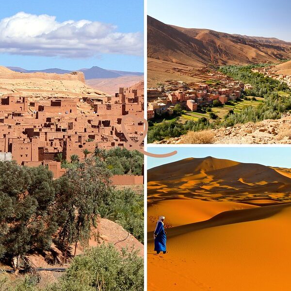 Tour de 3 Días de Marrakech a Fez vía el Desierto